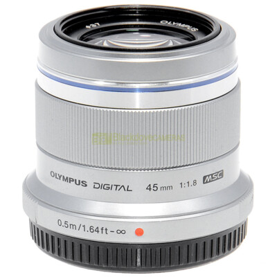 Olympus M Zuiko digital 45mm f1,8 Silver Obiettivo per ritratto