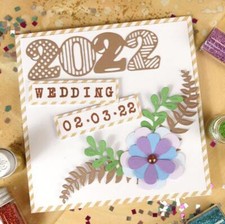 2022 Number Metal Cutting Dies Scrapbook Paper Cards Decorative Craft Stencils