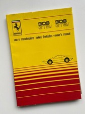 Ferrari 308GTBi & 308GTSi Owner's (owners) Manual in English, Italian & French