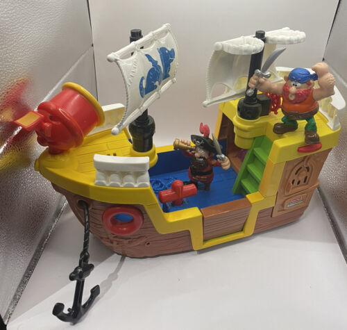 Fisher-Price Little People Pirate Ship with Two Pirates 2005 - Afbeelding 1 van 8
