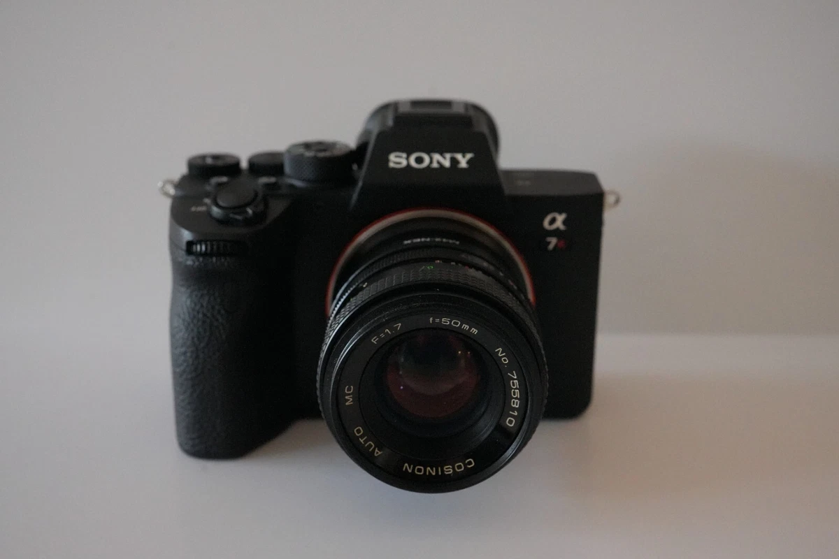 COSINA COSINON 1:1.7 50mm AUTO MC PRIME LENS.M42 MOUNT + adapter Sony E-Mount