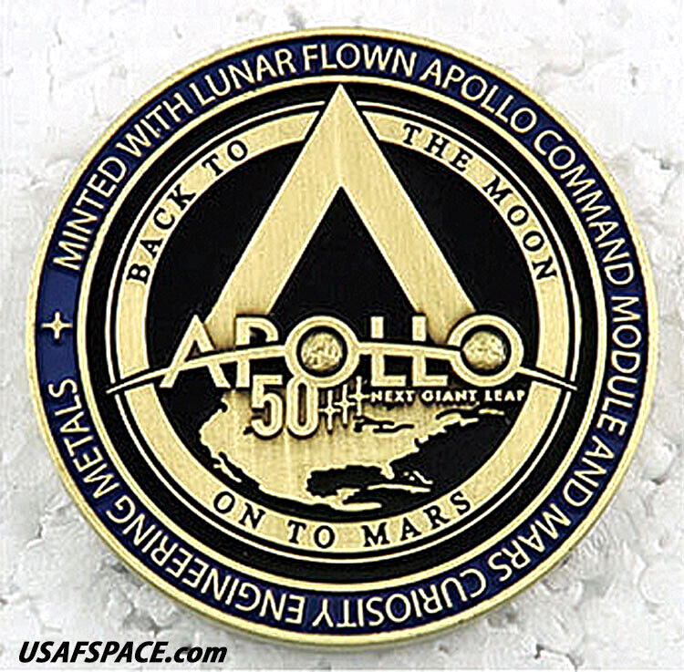 APOLLO 17 - NASA FLOWN METAL- 50th ANNIVERSARY -LIMITED EDITION