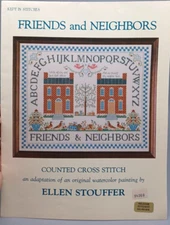 Kept In Stitches Friends And Neighbors Cross Stitch Sampler Pattern Chart