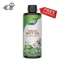 Nature's Way 100% Potency Organic MCT Oil, 16 fl oz NEW FREE SHIP USA