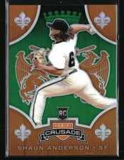 Shaun Anderson 2019 Panini Chronicles Crusade Green RC 31/50 #15 Baseball Card