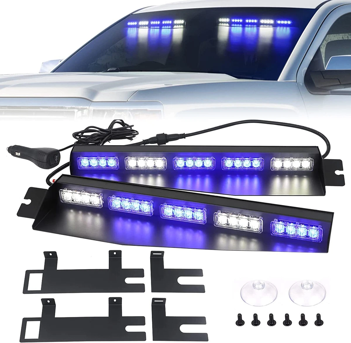 Police Led Visor Light Bar Shelly Lighting