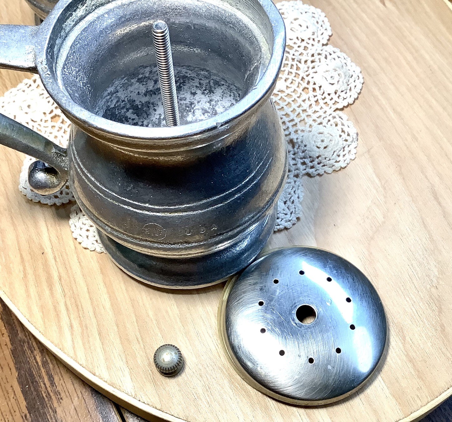 Wilton Armetale Salt & Pepper Shakers RWP Pewter Vintage USA Plough