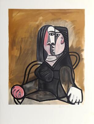Pablo Picasso, Femme Assise dans un Fauteuil, Lithograph on Arches