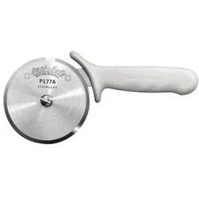 Dexter-Russell Sani-Safe Stainless Steel Blade Pizza Cutter 4" dia x 8.25" L