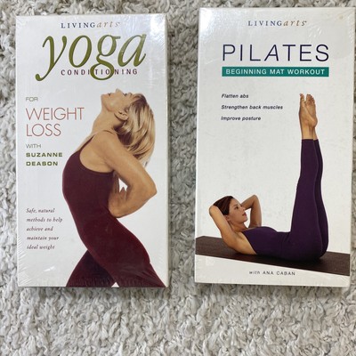 2 Yoga & Pilates VHS Suzanne Deason Ana Caban Factory Sealed!