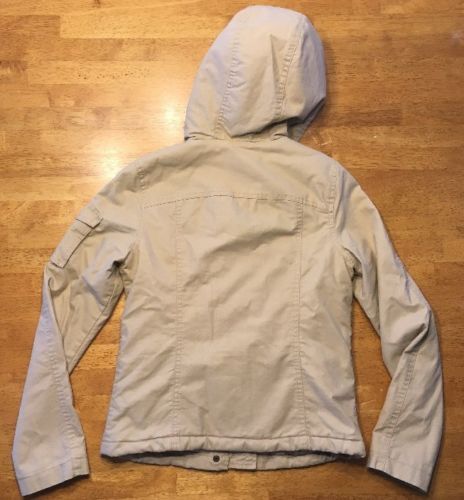Old Navy Women's Brown Long Sleeve Hooded Coat Zip Toggle Clip Detail- Size: XS - Picture 12 of 12