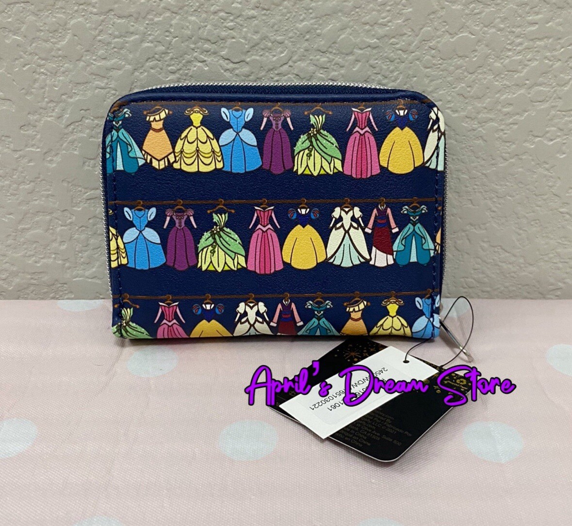 Loungefly Disney Princess Dress Wardrobe Backpack Wallet STORE MODEL Loungefly Disney Princess Dress Closet Mini Backpack  main image 3
