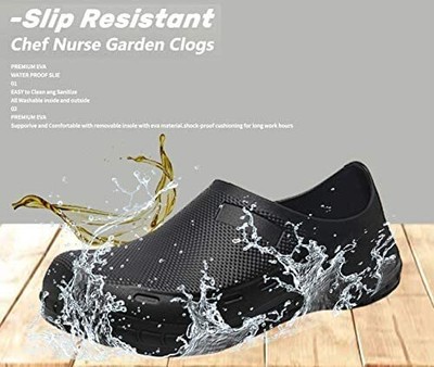 Men's Slip Resistant Work Shoes – Oil & Water Resistant – Kitchen & Restaurant – EVA Upper-1003004