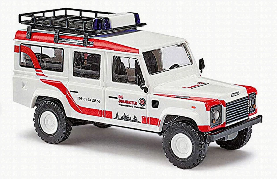 Land Rover Defender Johanniter Assistenza Incidente Magonza 1:87 Busch 50309 - Immagine 2 di 2