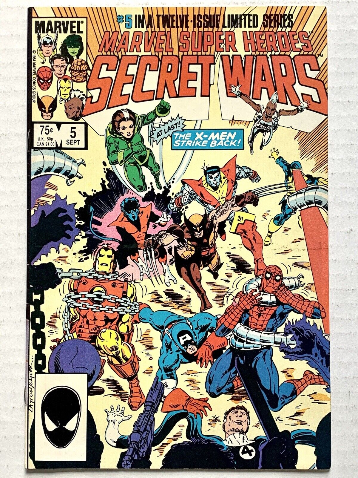 Marvel Super Heroes Secret Wars #5 (1984) X-Men, Dr. Doom (VF+/7.5) KEY -VINTAGE