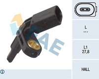 FAE 78012 ABS Sensor FüR VW Audi Seat Skoda Porsche