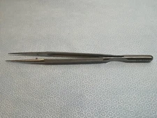 SSI Ultra 55-9067 Ultra Micro Ring Tip Forceps Straight 1.0mm Tip 152mm Length