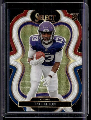 2025 Panini Select Tri Color Prizm Tai Felton Rookie 178/199 Minnesota Vikings