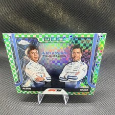 2025 Topps Chrome F1 Checker Flag Green Refractor #172 /99 Carlos Sainz Jr. 