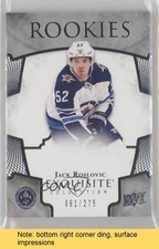 2017-18 Upper Deck Ice Exquisite Rookies 61/275 Jack Roslovic #R-8 READ 1q2