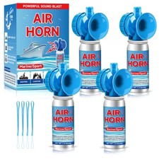 Air Horn 1.4oz 4pcs - 120db Loud Mini Small Safety Bear Horn Coast Blue
