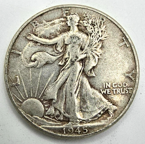 1945 P Walking Liberty Half Dollar AU You Grade It! 90% Silver Type Free Ship!