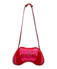 DIESEL play shoulder Shoulder Bag P8071 Red 25SS X10201 Play-Glossy Used