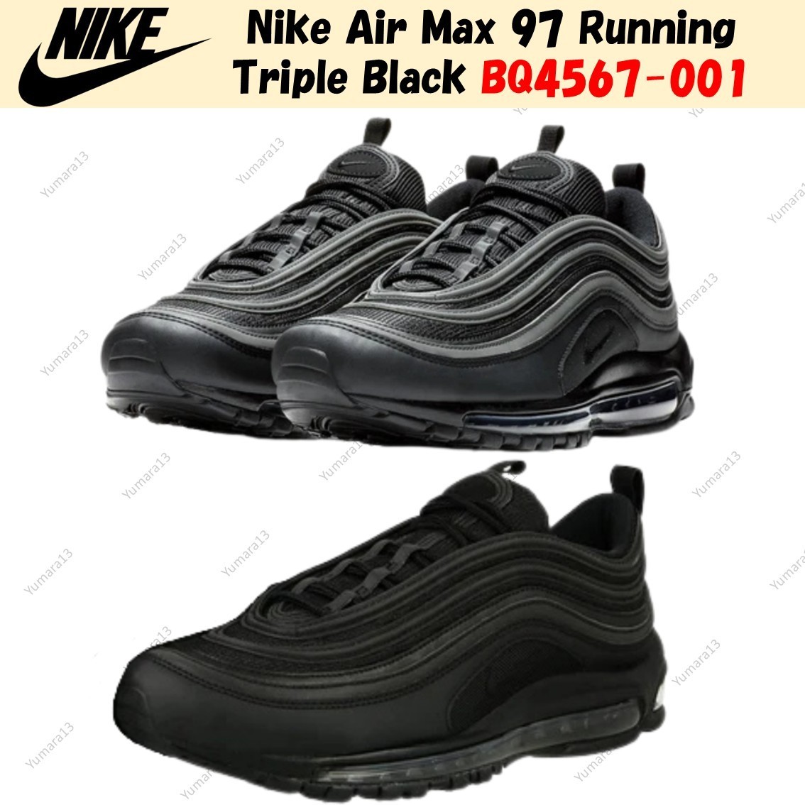 Size 9 - Nike Air Max 97 Triple Black for sale online | eBay