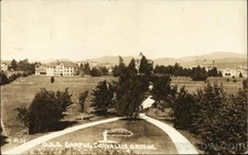 Corvallis, Oregon OAG Campus 1917 Original Vintage Real Photo Postcard RPPC