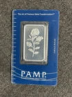 PAMP Suisse 20 gram Silver .999 Rose Bar