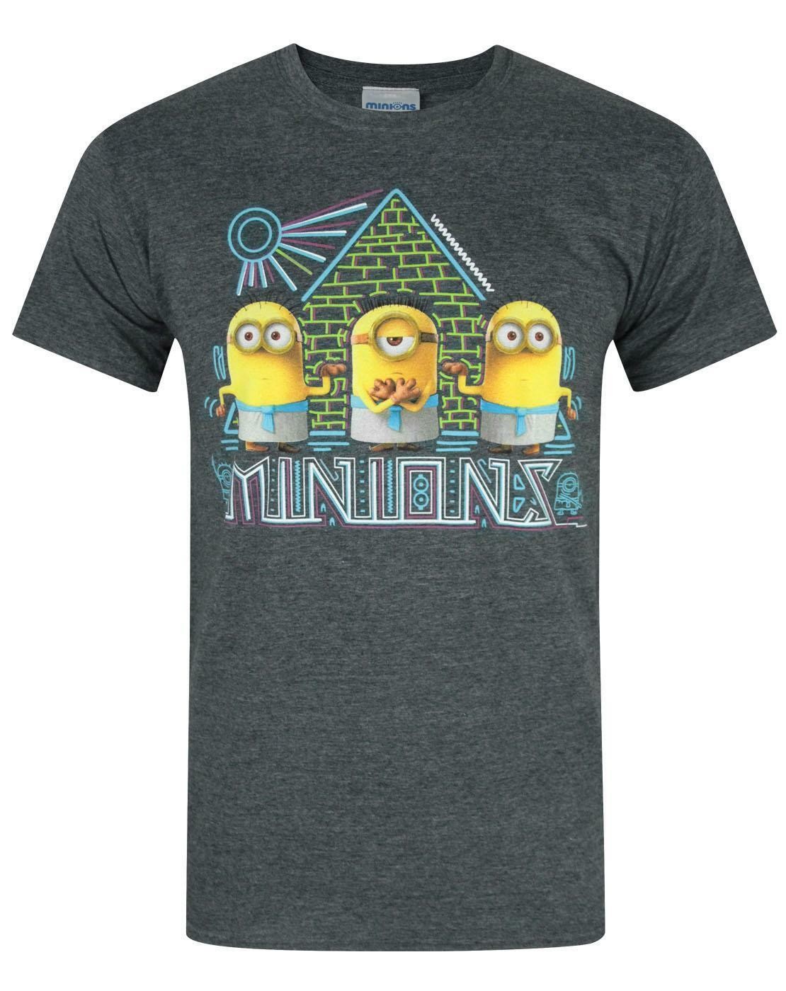 Despicable Me Grau Minions Kurzärmeliges T-Shirt Männer