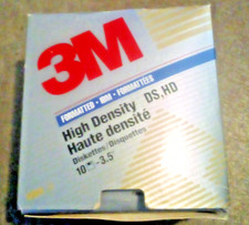 3M High Density 3.5" Diskettes 10 Pack Formatted DS HD NEW sealed NOS