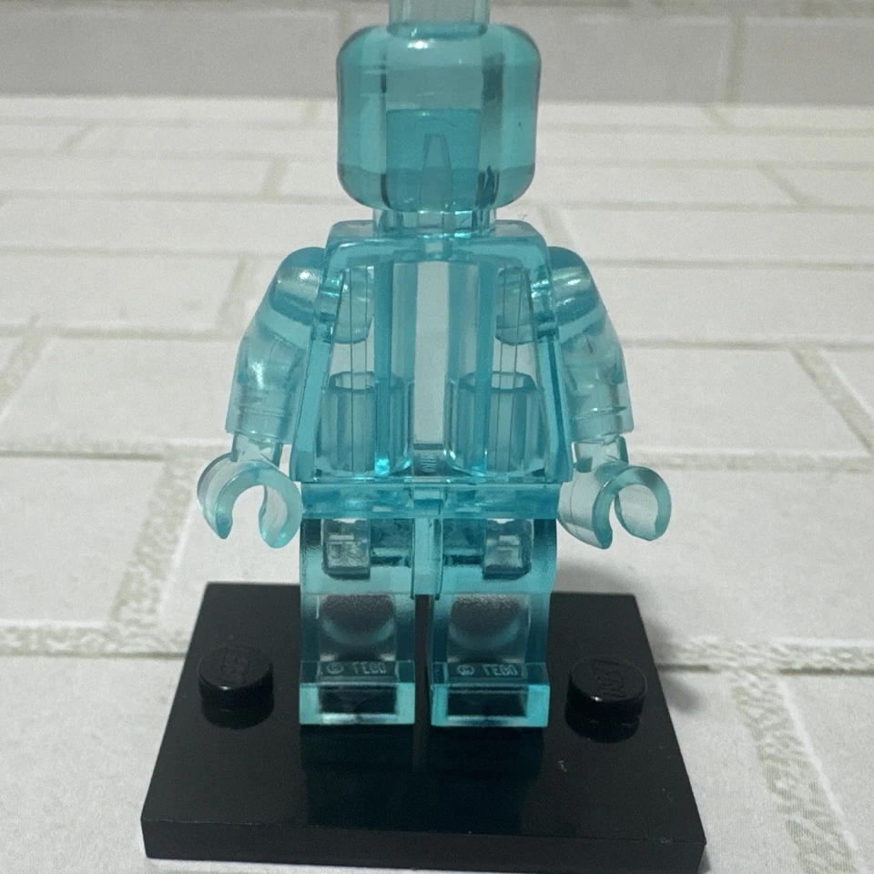 Lego PC Prototipo de Plástico Trans Transparente Minifigura Pre 2019 NO ABS/MÉXICO Foto 2 de 4
