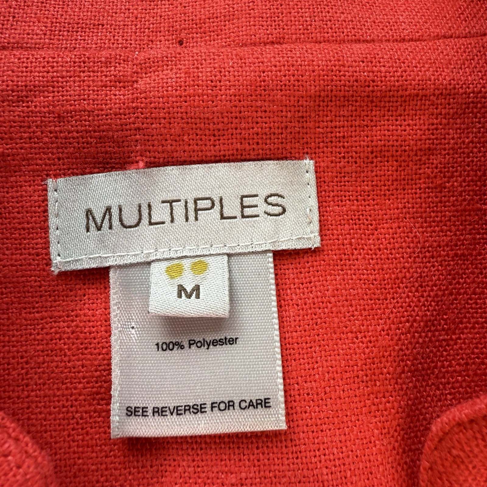 Multiples Jacket Womens Red Button Rosette Accent… - image 8