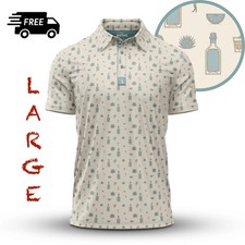 Bogey Bros Golf Polo Shirt - LARGE - Reposado Polo PERFORMANCE POLO - Free Ship-