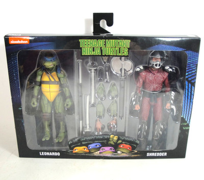Nickelodeon Teenage Mutant Ninja Turtles Leonardo VS Shredder 2-pack TMNT NIB