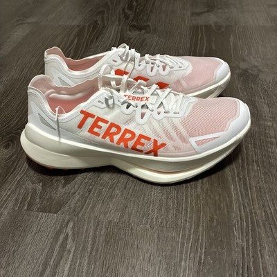 Adidas Terrex Agravic Speed Ultra Trail Running IH3764 White / Orange Mens US 12