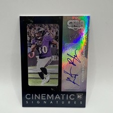2016 Panini Gala Cinematic Signatures Black Kenneth Dixon #DX 1/1