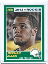2013 Score Keenan Allen #384 Rainbow Green Red Blue Purple /99 Black /25 RC