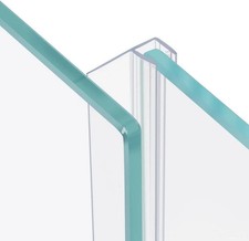 78" Sliding Shower Door Side Seal Strip Frameless Shower Door Side Sweep for 3/8