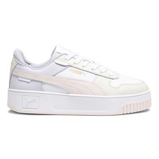 PUMA Carina Street Perforated Platform Womens White Sneakers Casual Shoes 38939