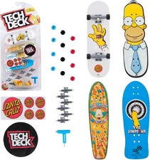TECH DECK, Ultra DLX Fingerboard 4-Pack, Simpsons Skateboards, Collectible... 