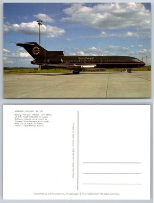 Suncoast Boeing 727 Jet Airliner Postcard