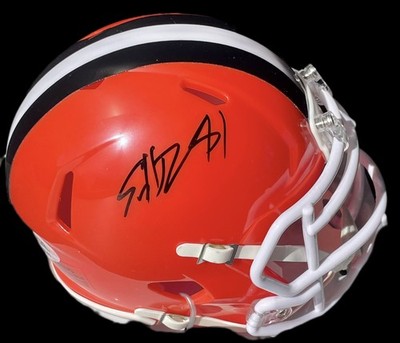 Shedeur Sanders Signed Autographed Cleveland Browns Mini Helmet