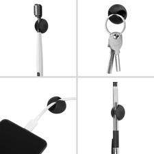 Cord Holder - 18 PCS Black Adhesive Phone Cord Organizer Charger Holder Cable...