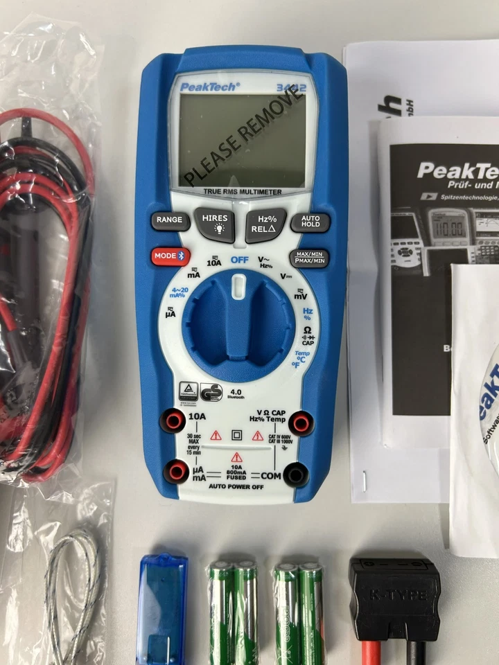 PeakTech 3442, TRMS Multimeter digital Bluetooth, 60.000 Counts , neu - Bild 3 von 4