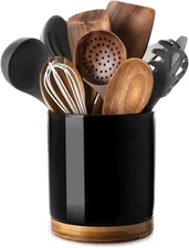 360° Rotating Utensil Holder, 7.2" Large Utensil Crock,  Cooking Utensil