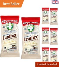 Leather Surface Care Wipes 70 Pack - Extra Large, Rejuvenate Your Leather Goods