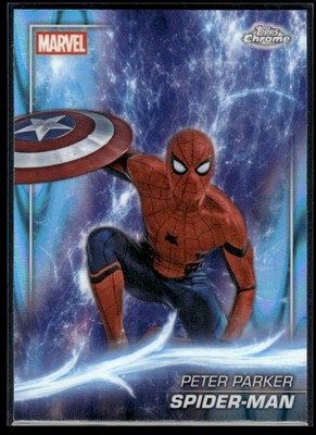 2025 Topps Chrome Marvel Ray Wave Spider-Man #61
