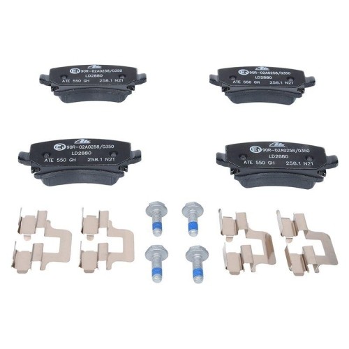 ATE 13.0470-2880.2 Bremsbelagsatz Scheibenbremse Hinterachse FüR Seat Skoda Vag-image